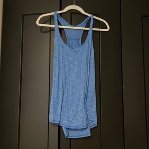 Blue lululemon racer back tank
